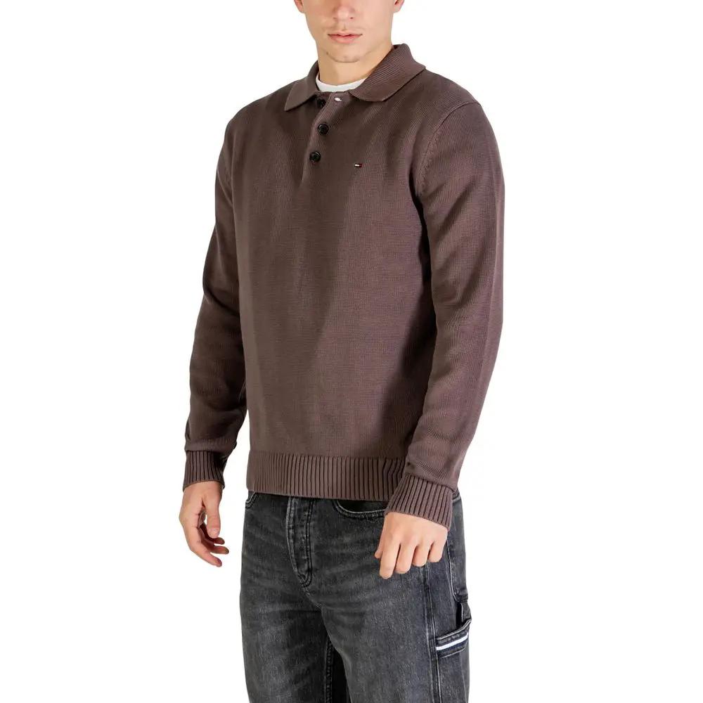 Tommy Hilfiger Jeans Tommy Hilfiger Jeans Brown Organic Cotton Sweatshirt
