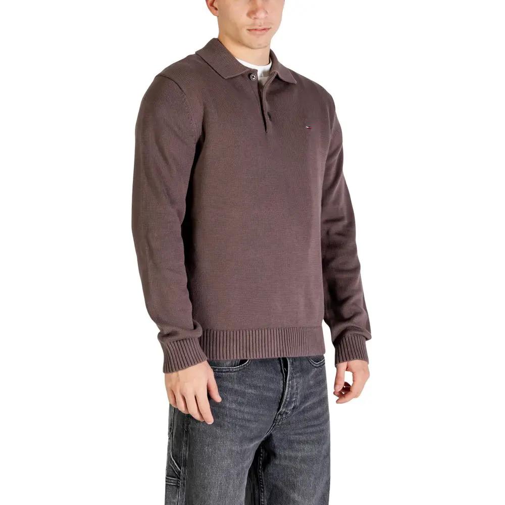 Tommy Hilfiger Jeans Tommy Hilfiger Jeans Brown Organic Cotton Sweatshirt
