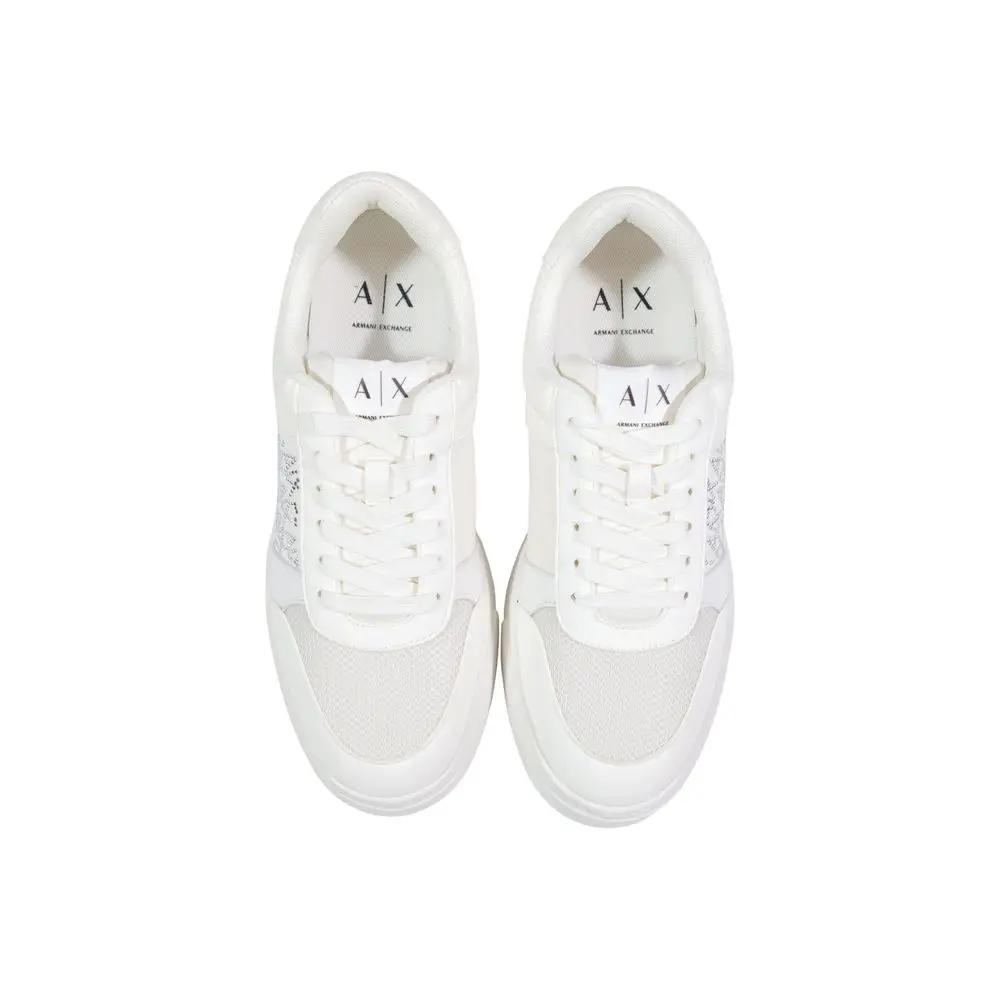 Armani Exchange Armani Exchange White Polyamide Athletic Sneakers