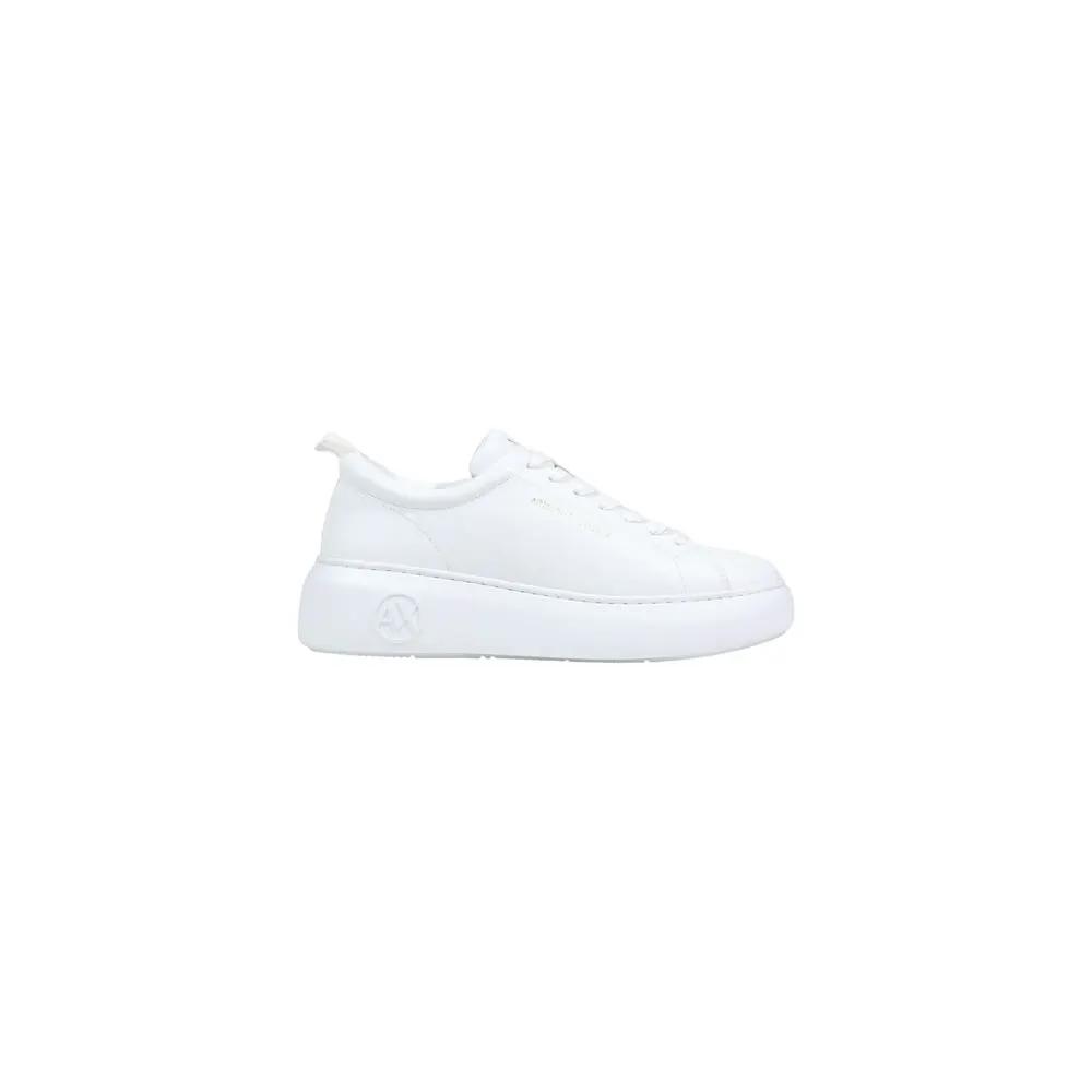 Armani Exchange Armani Exchange White Leather Chunky Sneakers