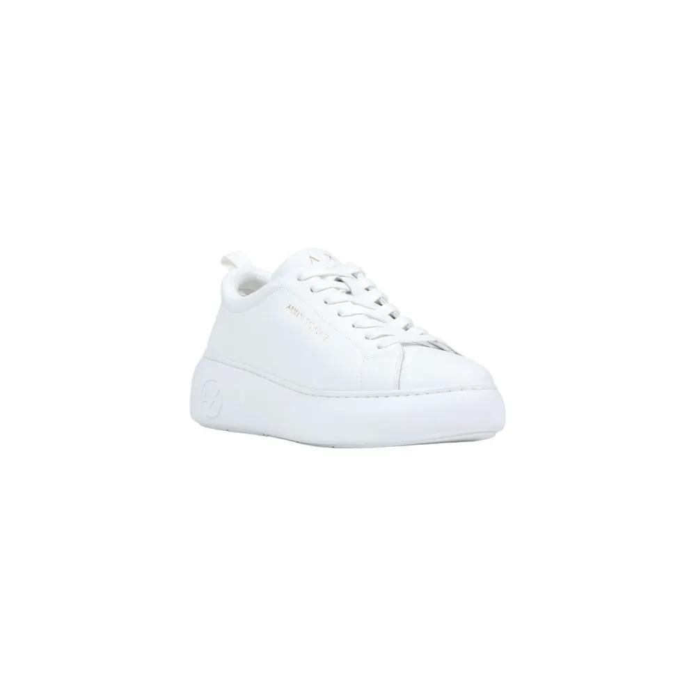 Baskets Chunky Armani Exchange en Cuir Blanc