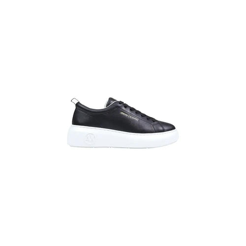 Armani Exchange Armani Exchange Black Leather Low Top Sneakers