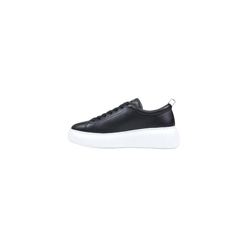 Armani Exchange Armani Exchange Black Leather Low Top Sneakers