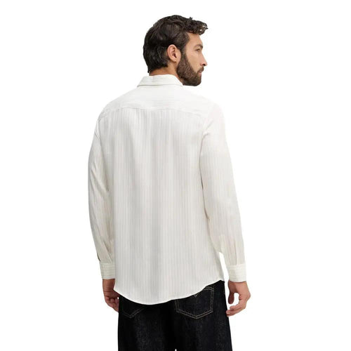 Chemise Armani Exchange bicolore à motif en viscose