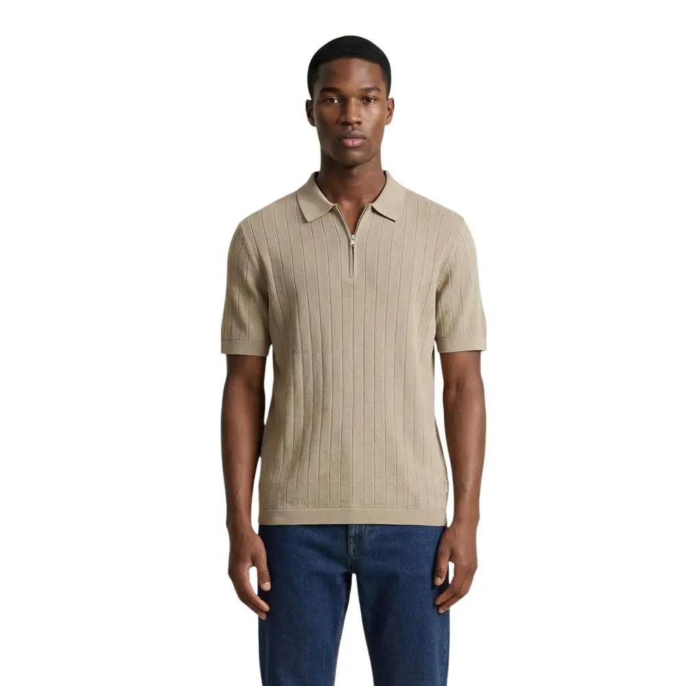 Armani Exchange Armani Exchange Beige Cotton Polo Shirt
