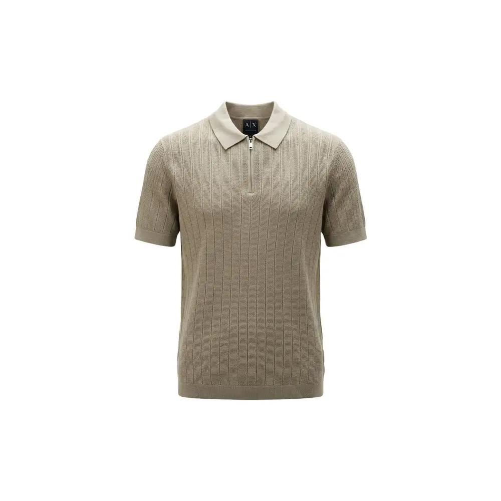 Armani Exchange Armani Exchange Beige Cotton Polo Shirt