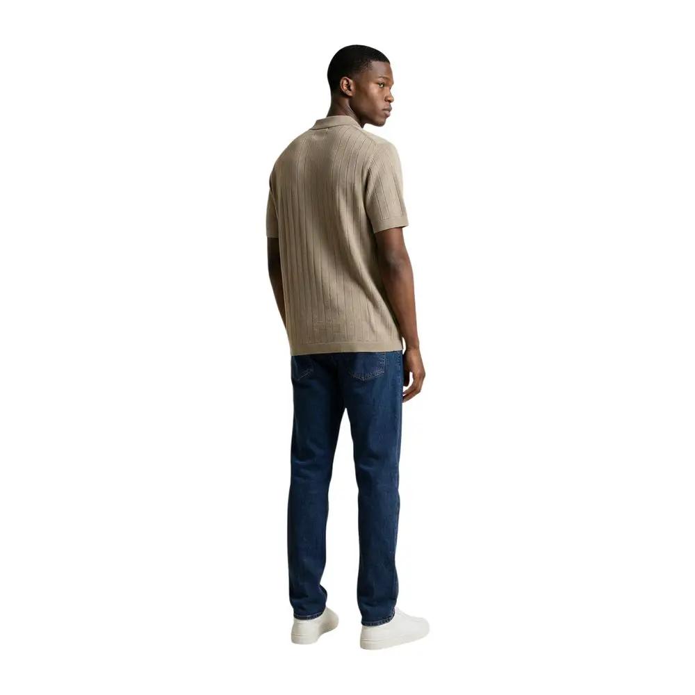 Armani Exchange Armani Exchange Beige Cotton Polo Shirt