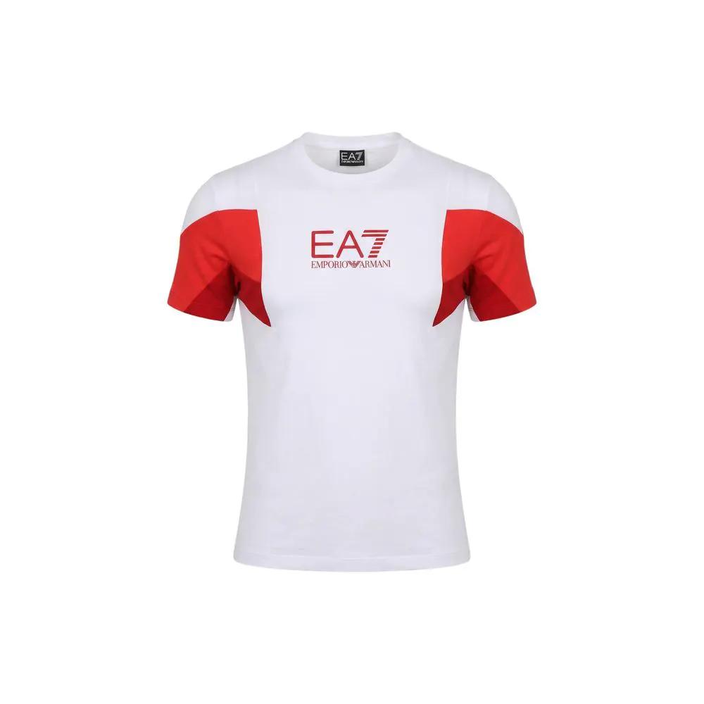 EA7 Emporio Armani White Cotton T-Shirt