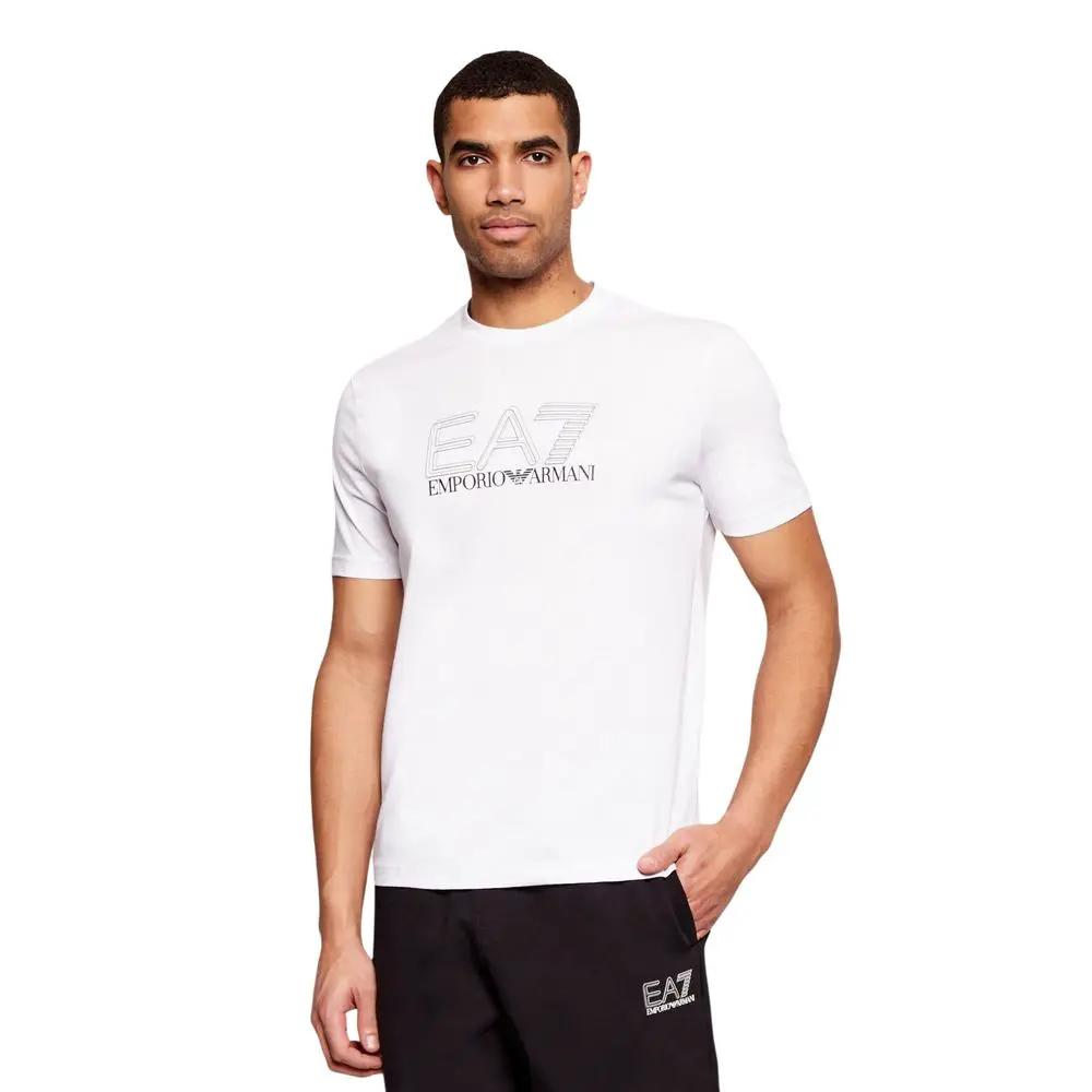 EA7 Emporio Armani White Cotton T-Shirt