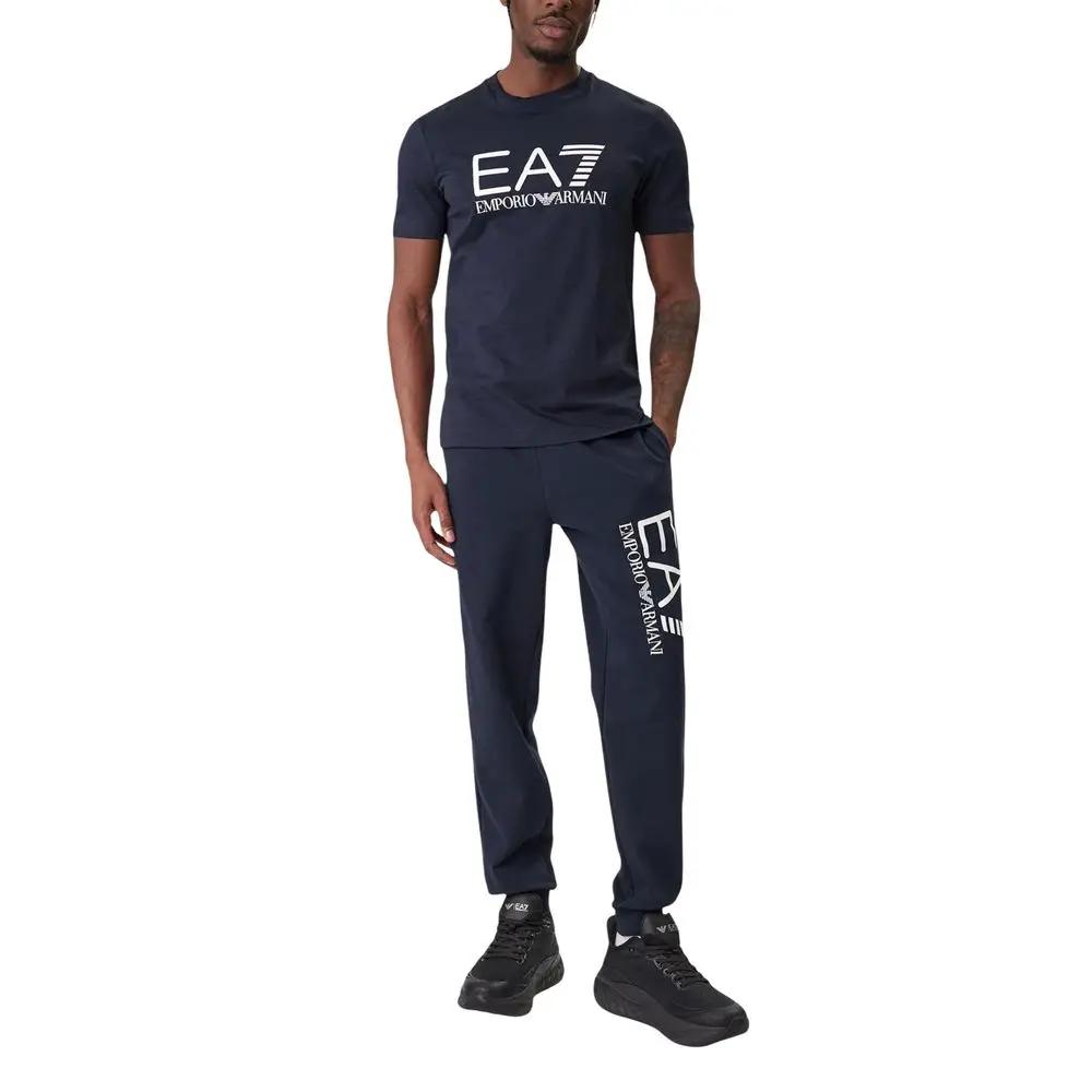 EA7 Emporio Armani EA7 Emporio Armani Blue Cotton T-Shirt