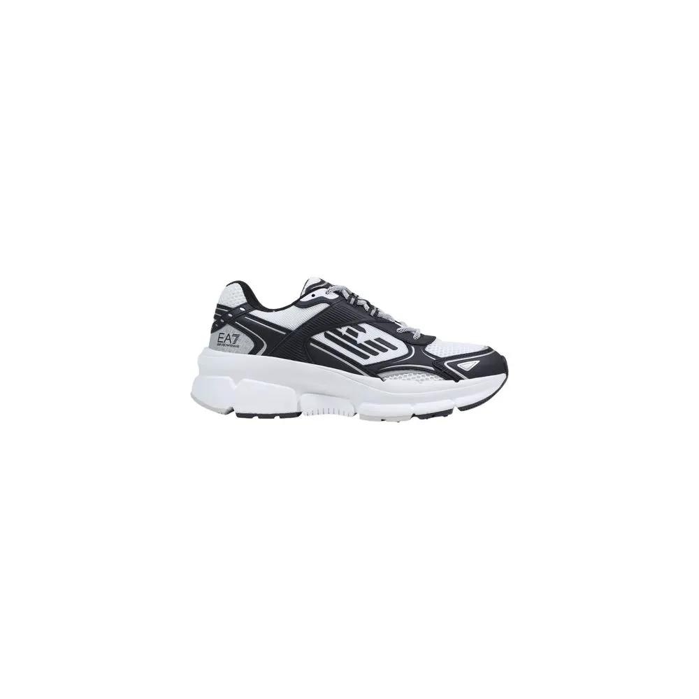 EA7 Emporio Armani EA7 Emporio Armani Black And White Polyester Athletic Sneakers
