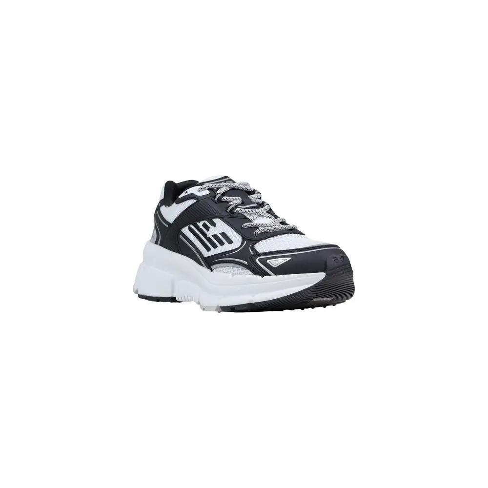 EA7 Emporio Armani EA7 Emporio Armani Black And White Polyester Athletic Sneakers