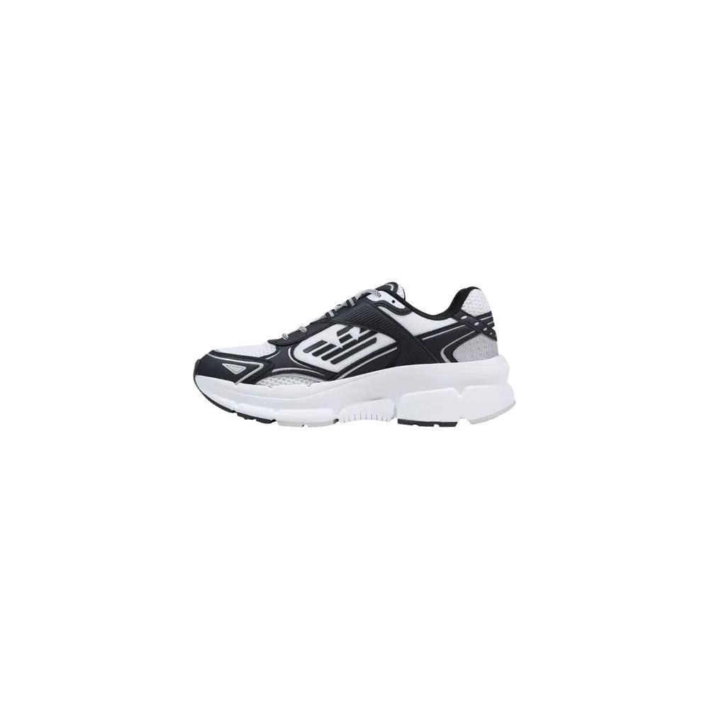 EA7 Emporio Armani EA7 Emporio Armani Black And White Polyester Athletic Sneakers