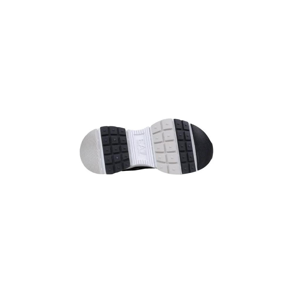 EA7 Emporio Armani EA7 Emporio Armani Black And White Polyester Athletic Sneakers