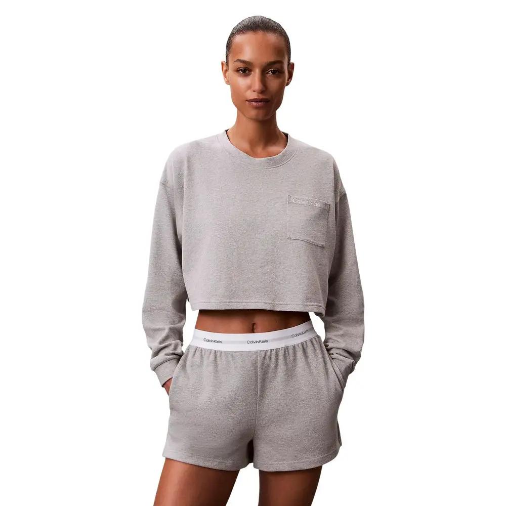 Calvin Klein Underwear Calvin Klein Underwear Gray Cotton Bottoms Sleepwear