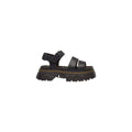 Dr. Martens Dr. Martens Black Leather Flat Sandals
