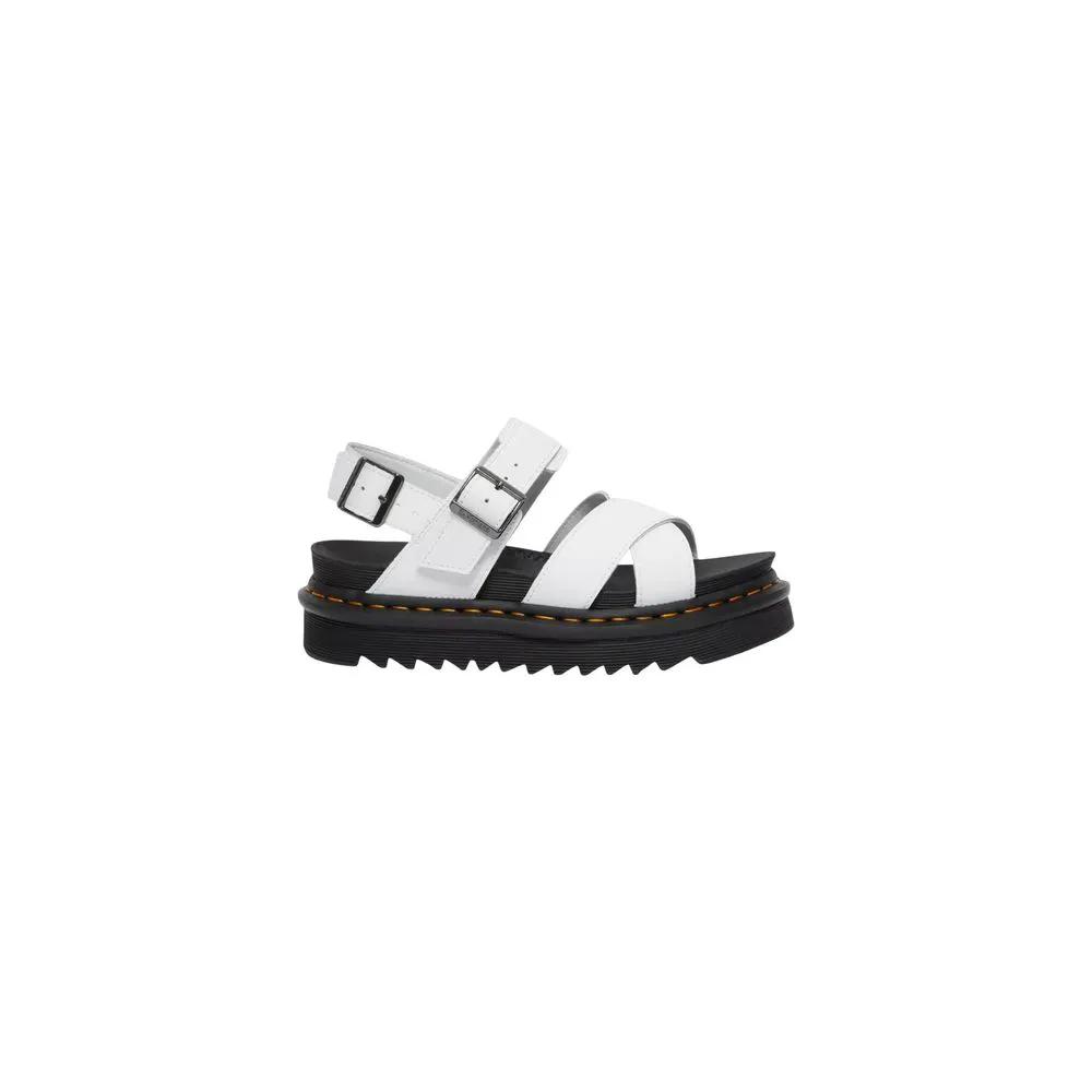 Dr. Martens Dr. Martens White Leather Strap-On Sandals