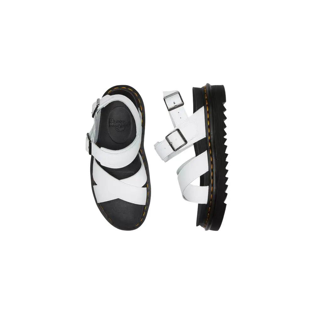 Dr. Martens Dr. Martens White Leather Strap-On Sandals