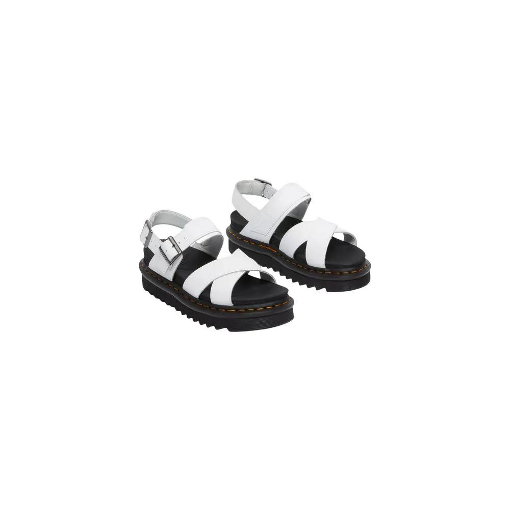 Dr. Martens Dr. Martens White Leather Strap-On Sandals