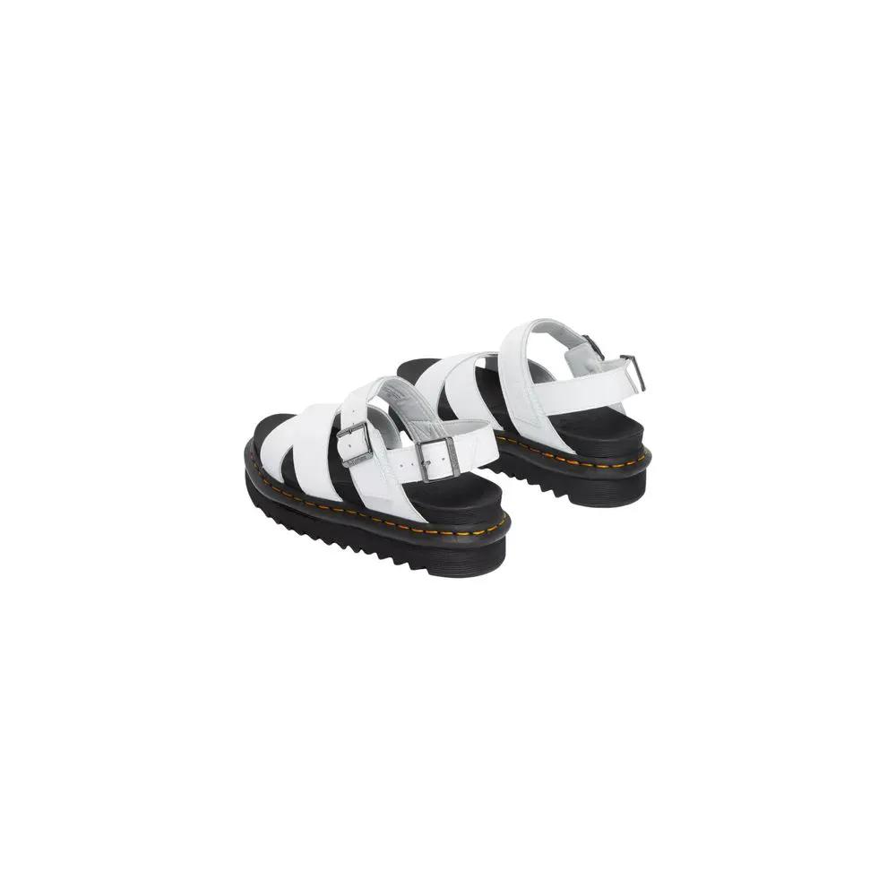 Dr. Martens Dr. Martens White Leather Strap-On Sandals