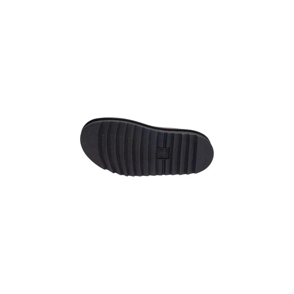 Sandales à plateforme en cuir rose Dr. Martens