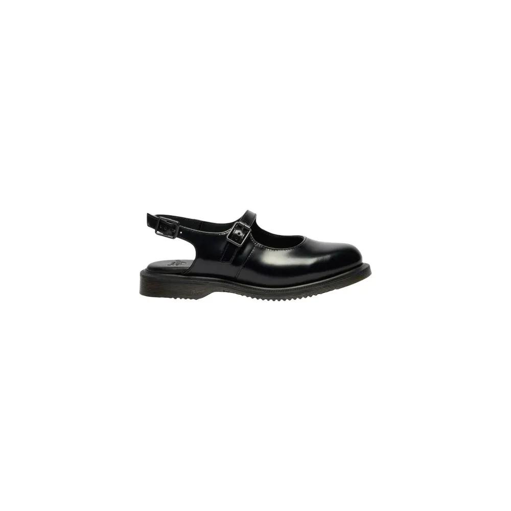 Dr. Martens Black Leather Flat Sandals