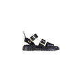 Dr. Martens Dr. Martens Black Leather Flat Sandals