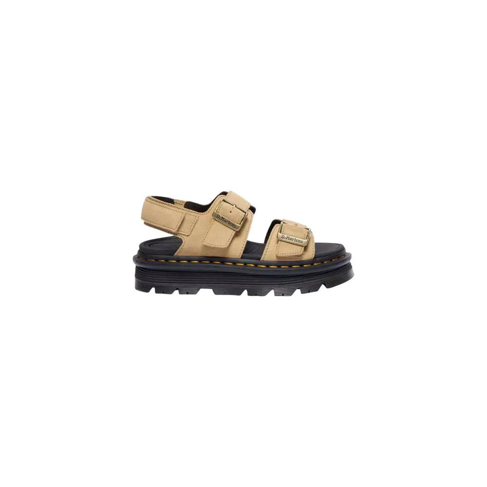 Dr. Martens Dr. Martens Beige Leather Platform Sandals