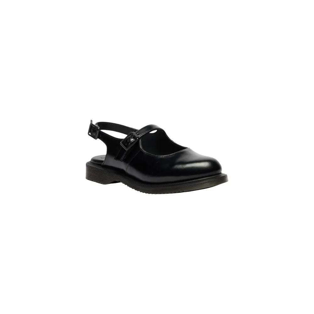 Dr. Martens Black Leather Flat Sandals