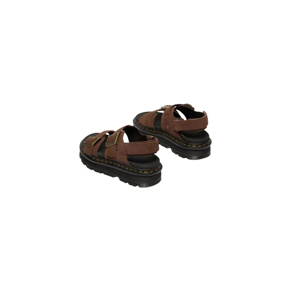 Dr. Martens Dr. Martens Brown Leather Platform Sandals