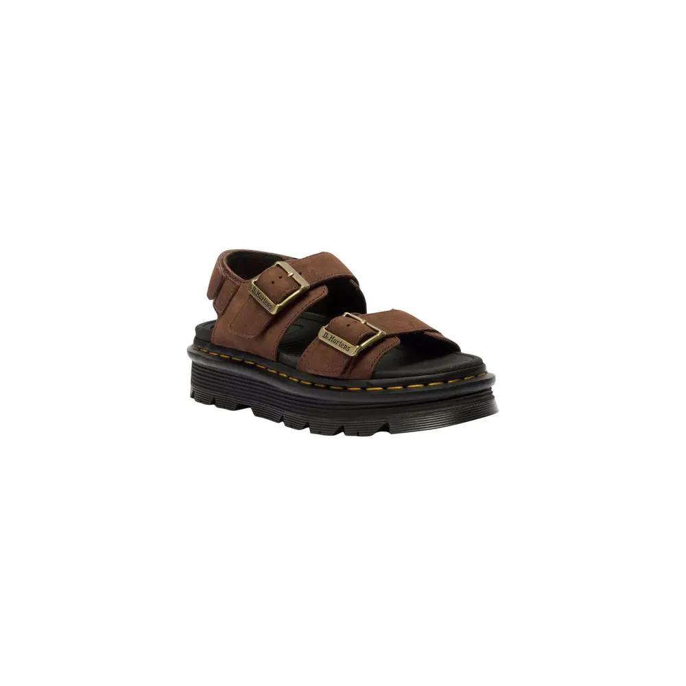 Dr. Martens Dr. Martens Brown Leather Platform Sandals