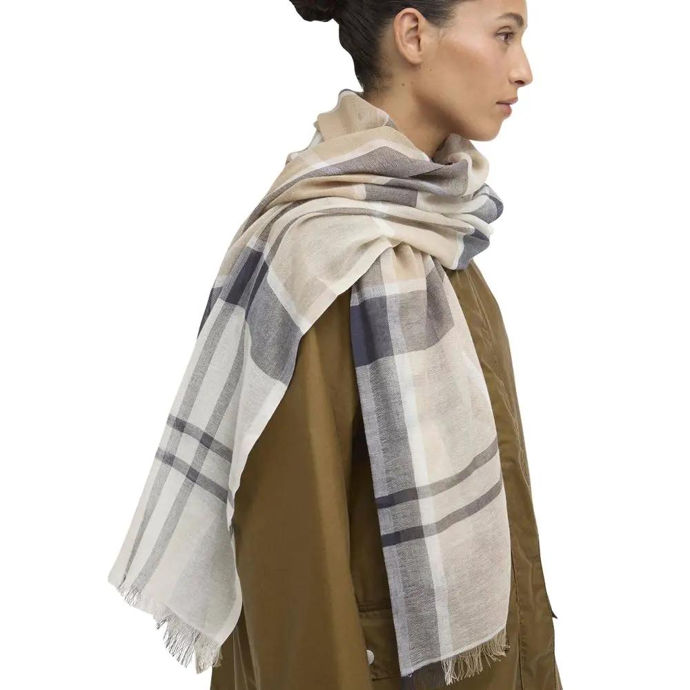Barbour Barbour Cream Cotton Scarf