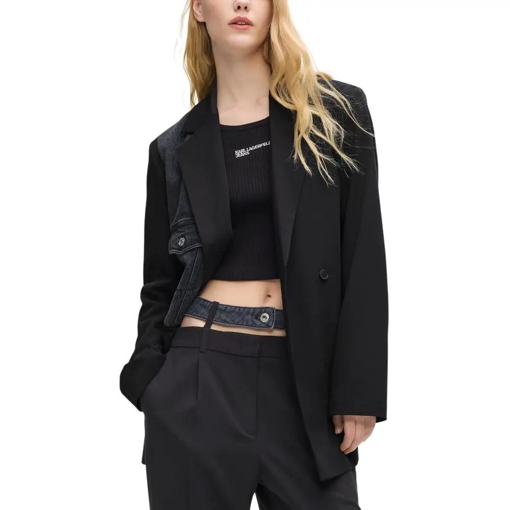Veste Karl Lagerfeld noire en polyester