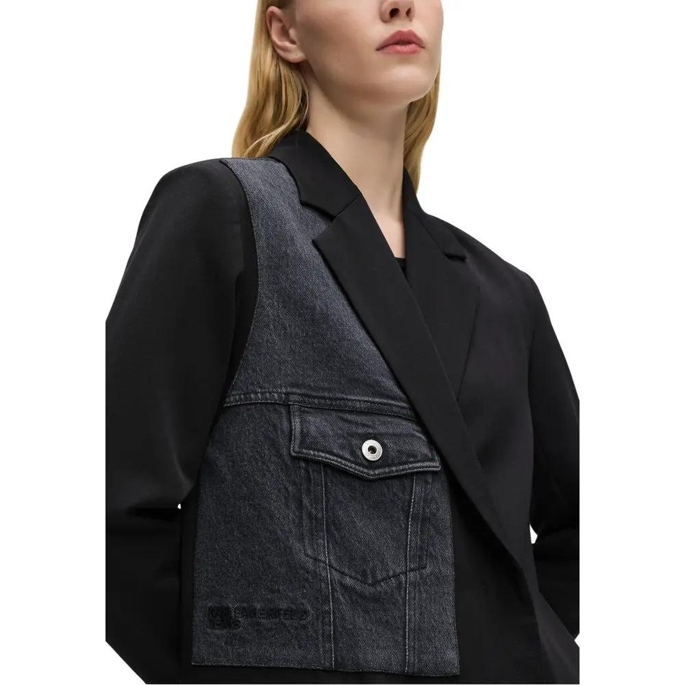 Veste Karl Lagerfeld noire en polyester