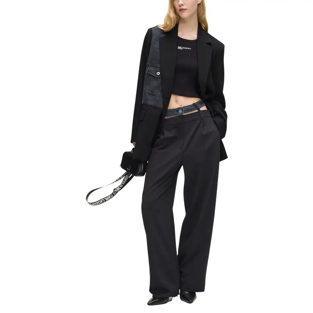 Veste Karl Lagerfeld noire en polyester