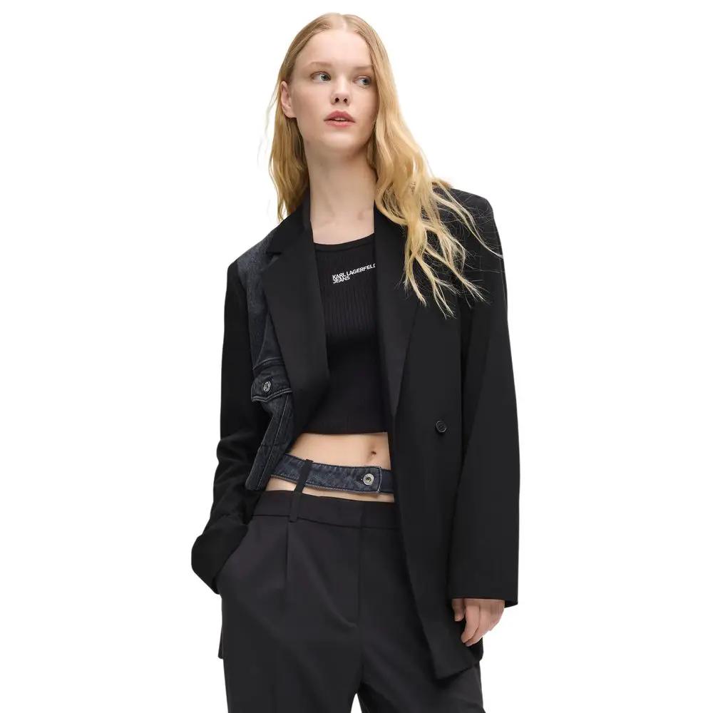 Veste Karl Lagerfeld noire en polyester