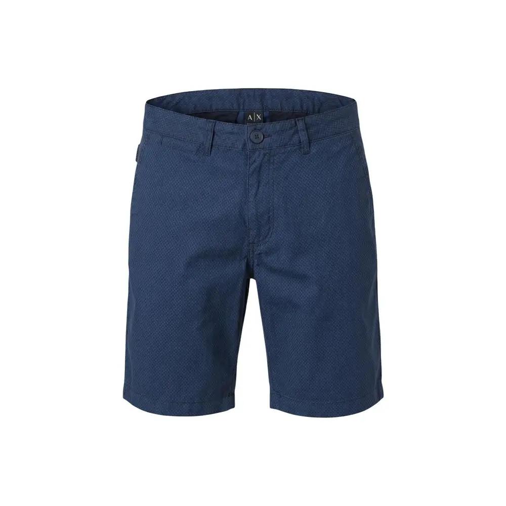Armani Exchange Blue Cotton Shorts
