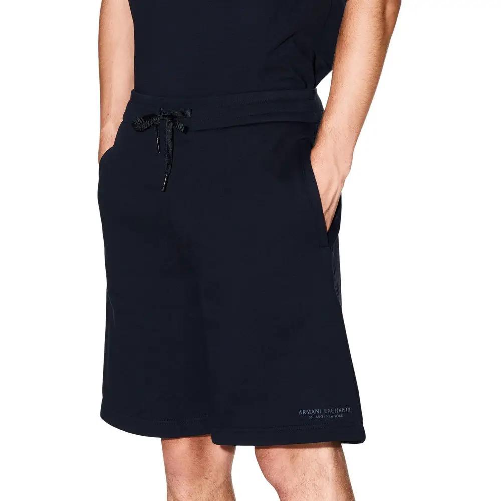 Armani Exchange Blue Cotton Knee Length