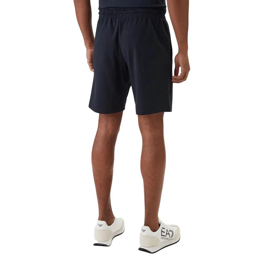 EA7 Emporio Armani Blue Cotton Bermuda Shorts