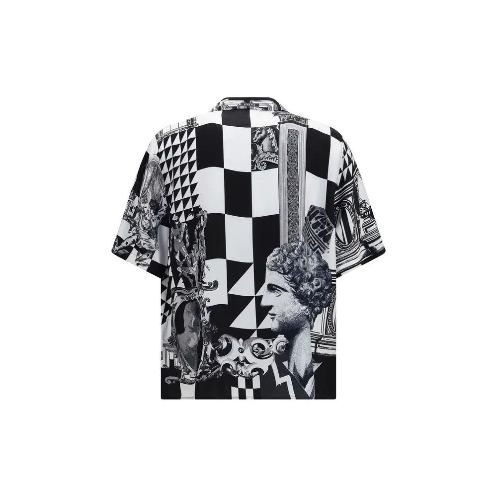 Versace Versace Black Silk Shortsleeve Shirt