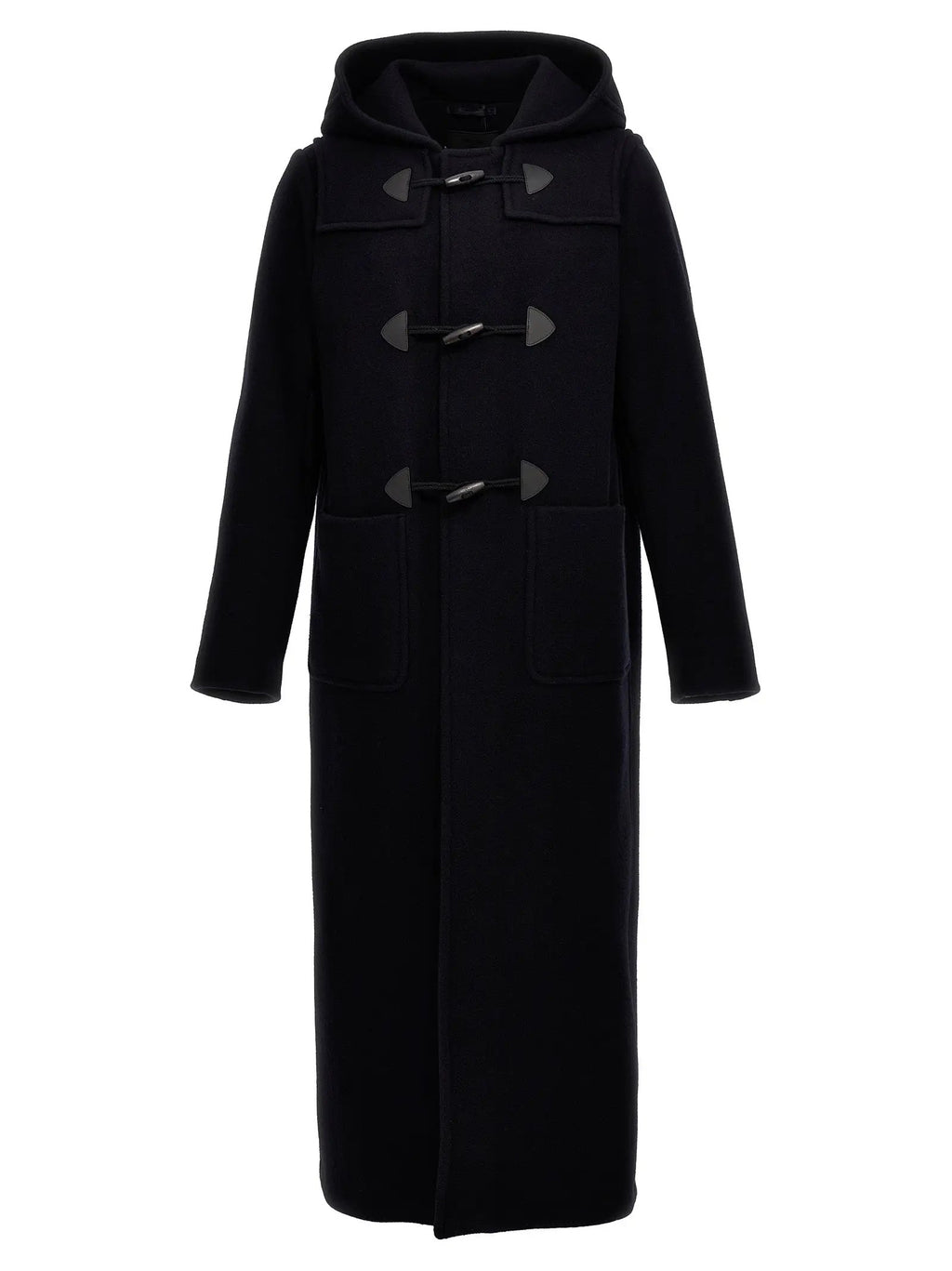 Manteau en laine bleu Prada