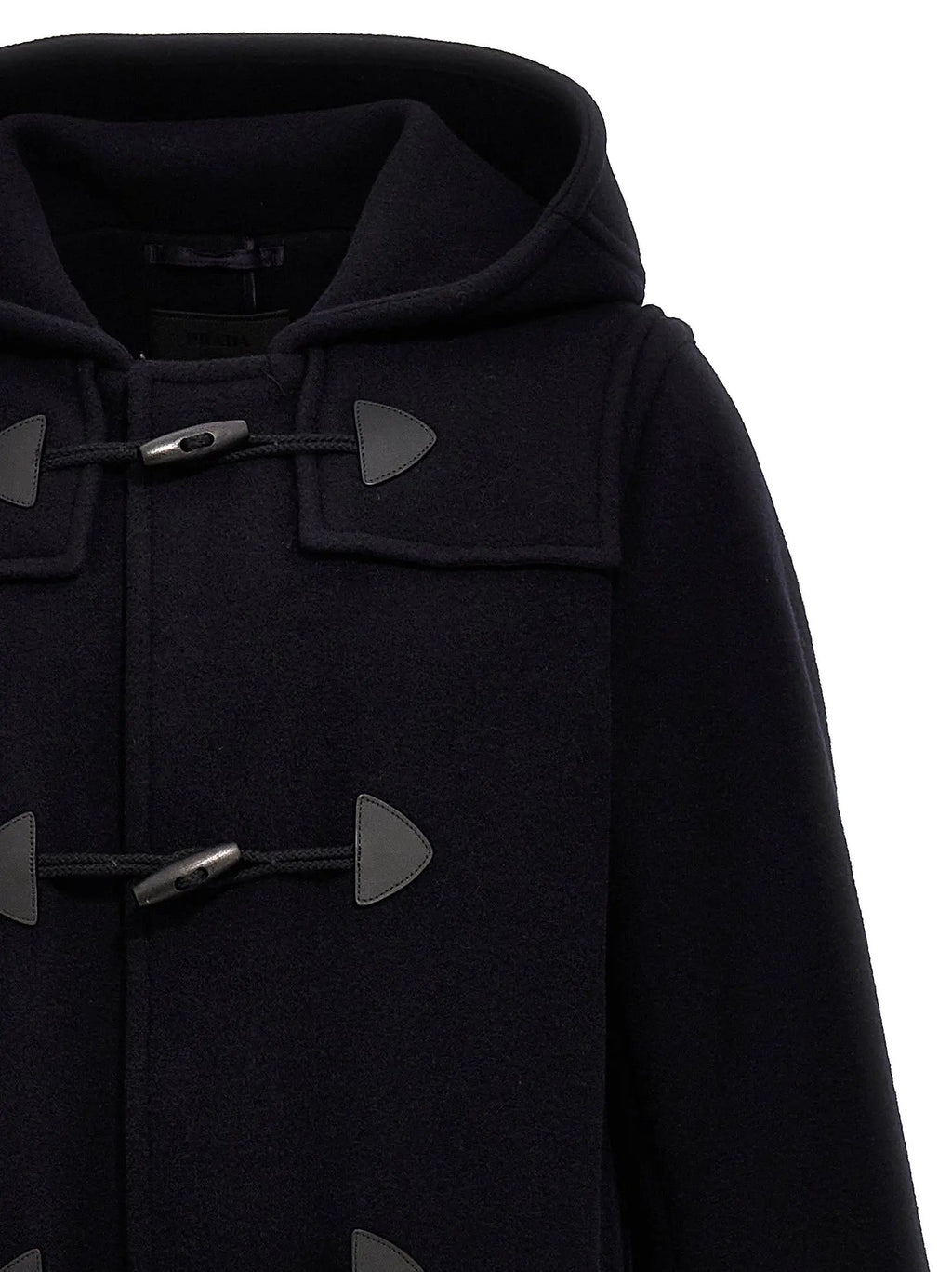 Manteau en laine bleu Prada