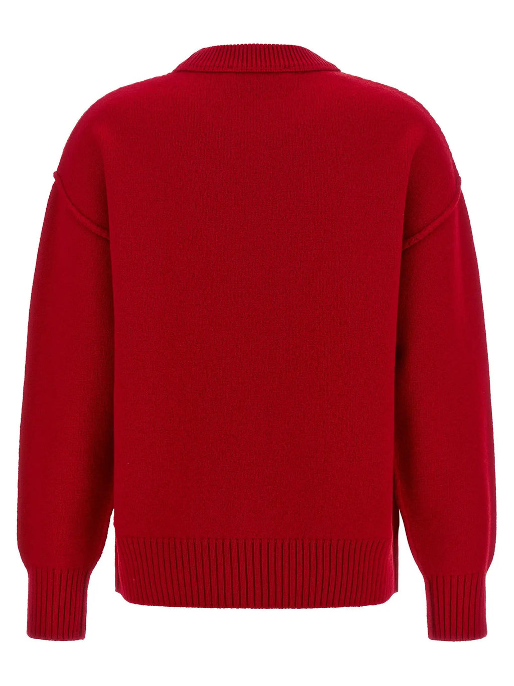 Gilet en laine rouge Ami Paris