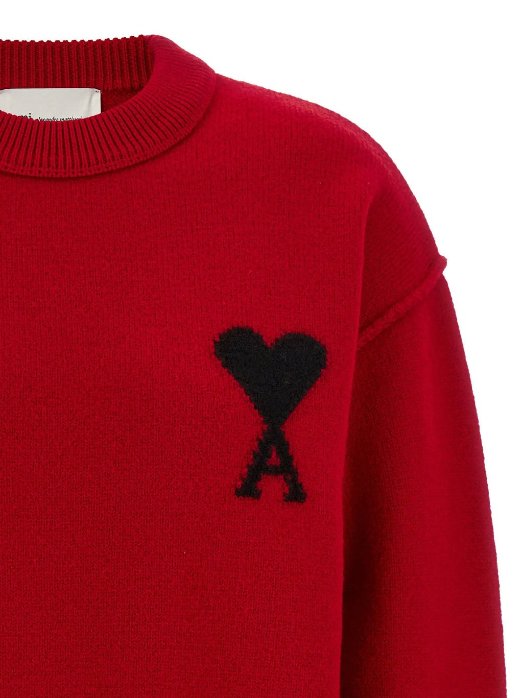 Gilet en laine rouge Ami Paris
