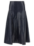 PINKO Jupe midi en viscose bleue