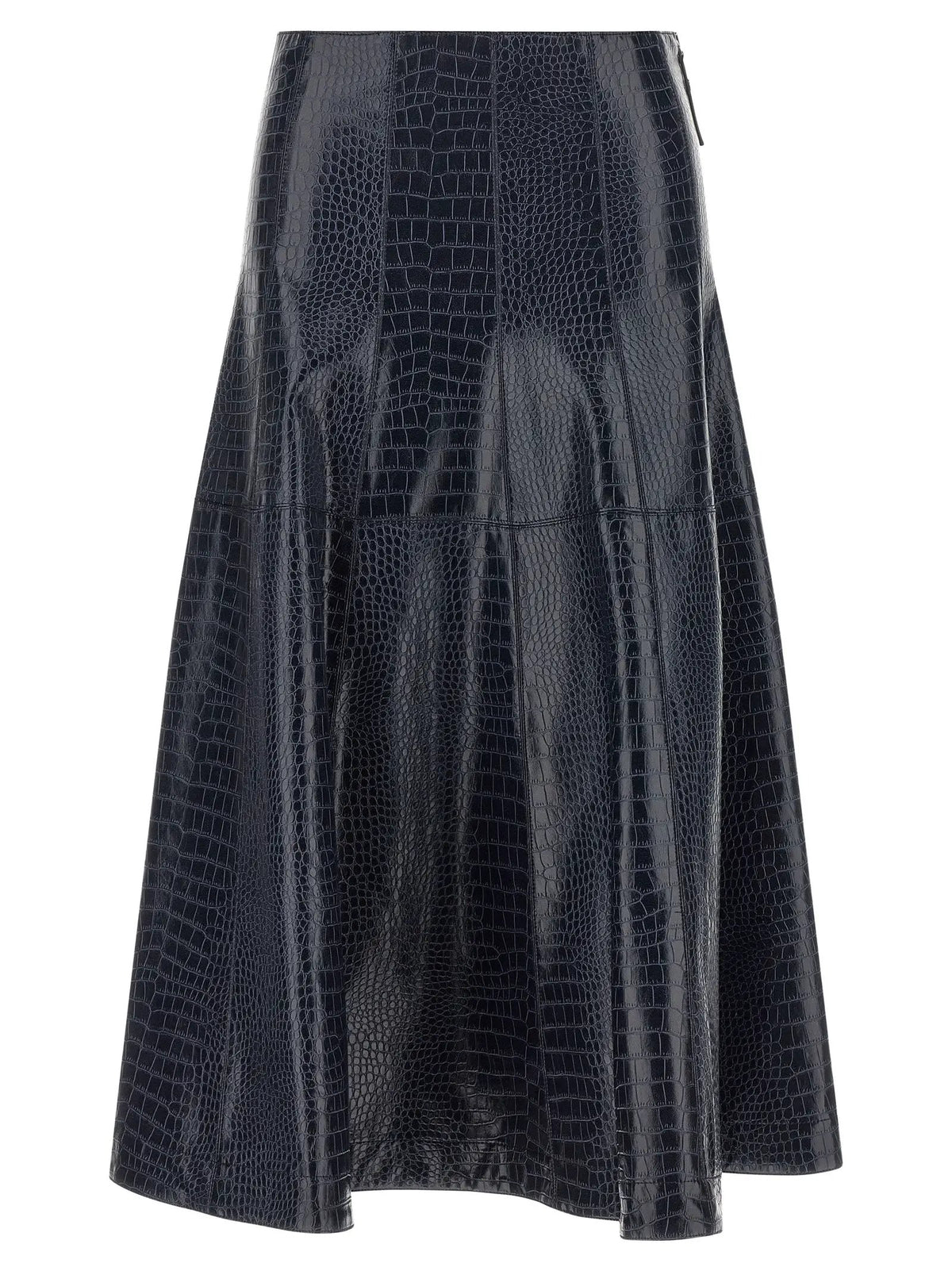 PINKO Jupe midi en viscose bleue