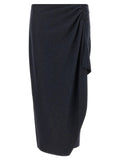 Mini-jupe en polyester bleue PINKO