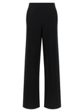 Pantalon décontracté en laine noire Max Mara