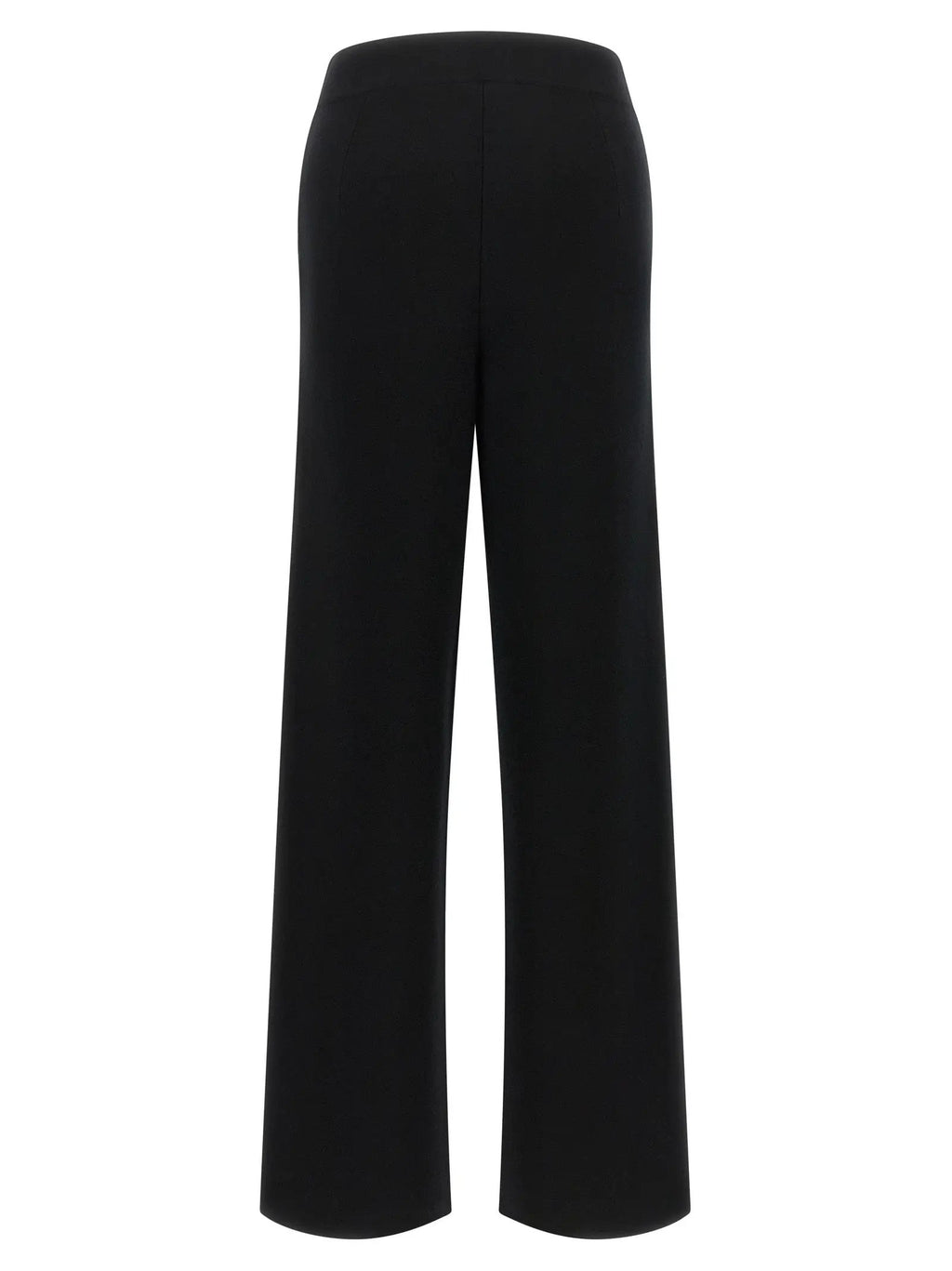 Pantalon décontracté en laine noire Max Mara