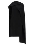 Robe midi Khaite en laine vierge noire